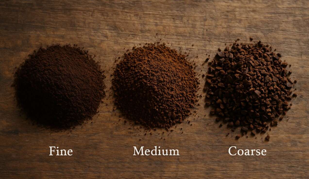Ground Coffee Sizes Ground coffee grind sizes fine medium and coarse