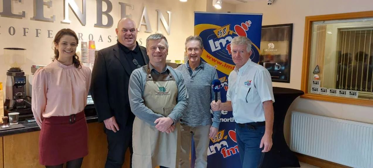 Pat McArdle Pat Grant Alex, Barry Dreambeans Coffee Pat