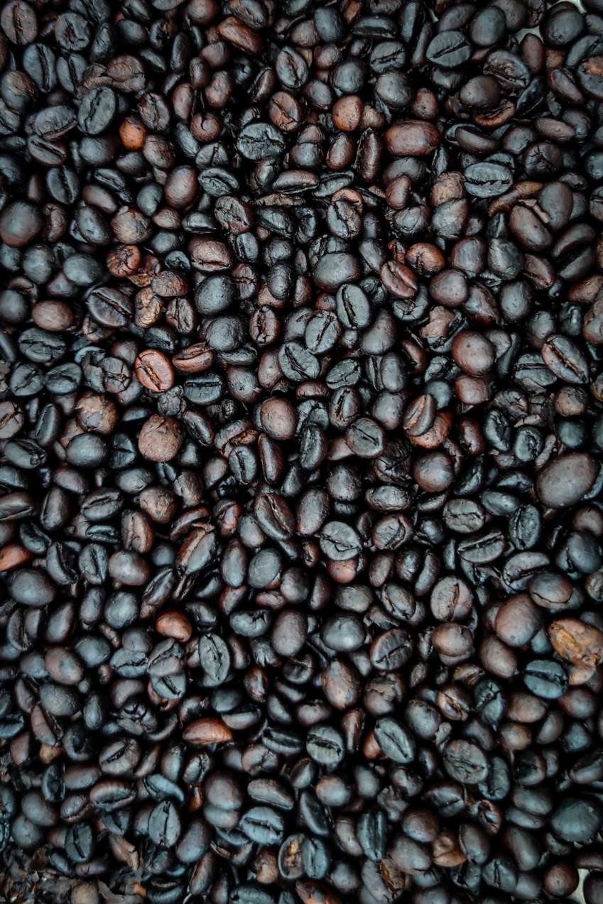 Dark roasted coffee