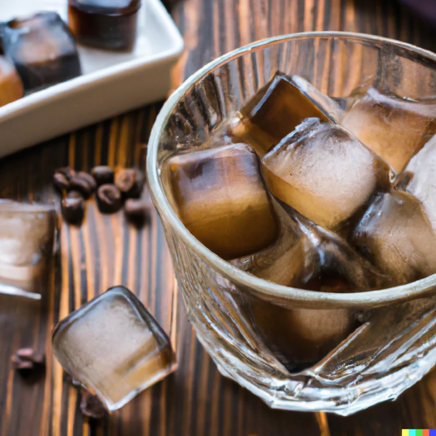 Frozen iced coffee