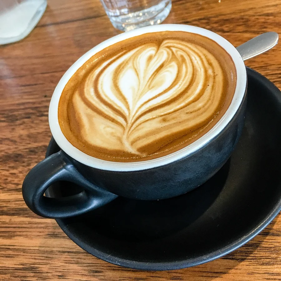 Flat white rich and strong