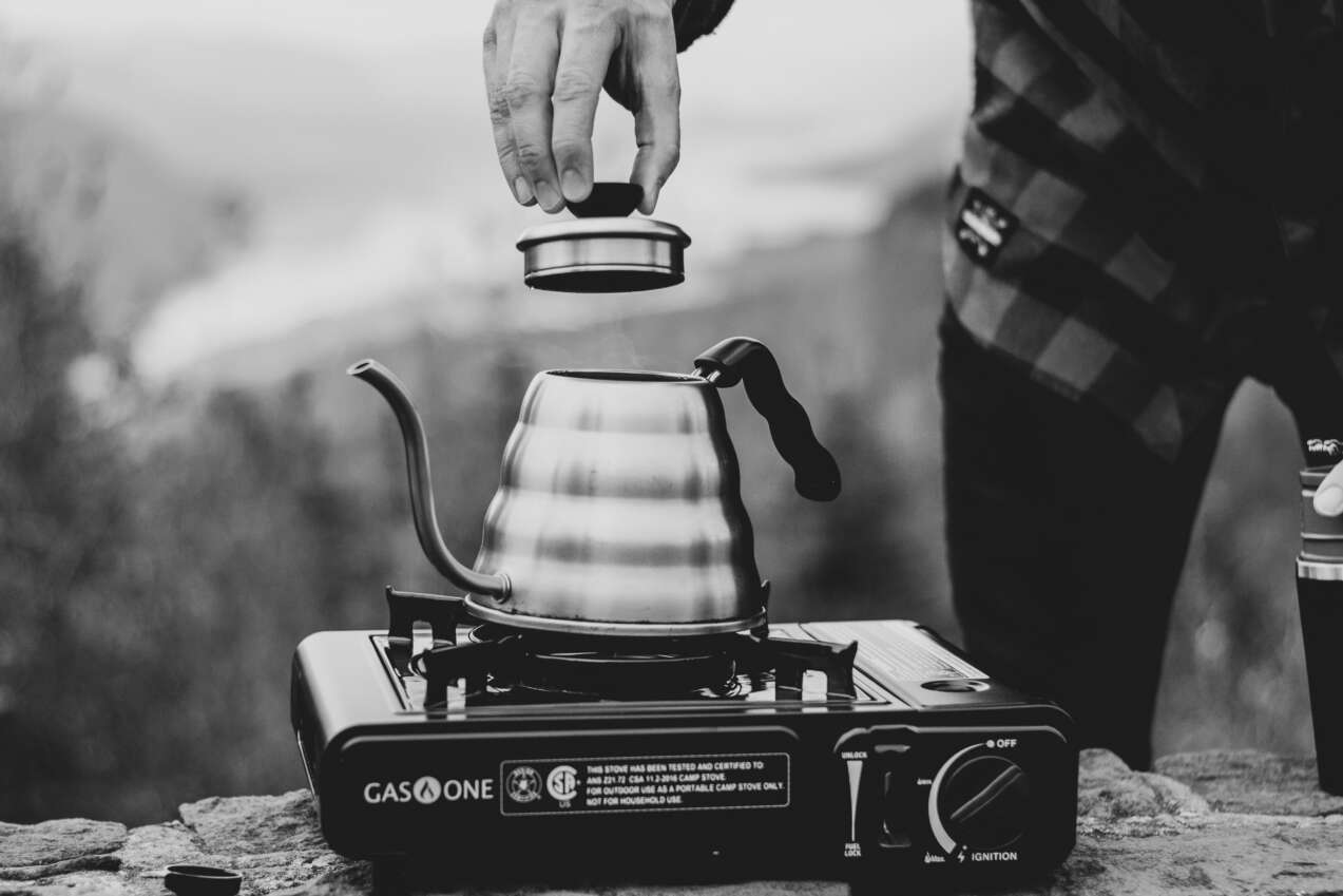 camping stove coffee power cut